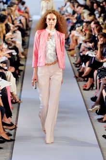 Oscar de la Renta Spring 2012 White Ruffled Blouse - Lyst
