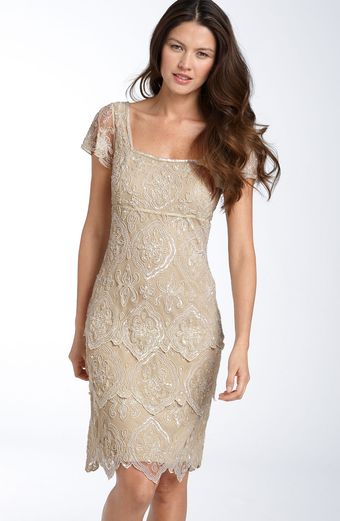 Pisarro Nights Beaded Tiered Shift Dress - Lyst