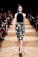 Proenza Schouler Spring 2012 Gray Hawaian Belted 2-Piece Dress