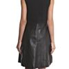 Raoul Leather and Wool Dress in Black - Lyst