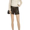 Robert Rodriguez Pleatfront Silkchiffon Blouse in White - Lyst