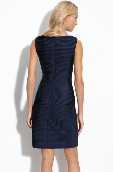 tadashi shoji navy blue dress