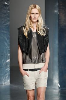 Theyskens' Theory Spring 2012 Black Sleeveless Jacket - Lyst
