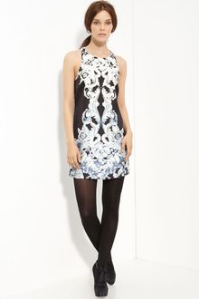 Tibi Printed Silk Dress - Lyst