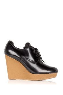 3.1 Phillip Lim Beau Wedge Fur Lined Shoe - Lyst