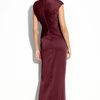 Adrianna Papell Faux Wrap Chiffon Gown in Purple (wine) - Lyst