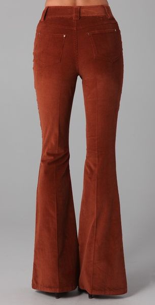 orange corduroy pants