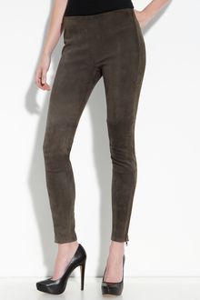 Current/Elliott The Pull Up Suede Leggings - Lyst
