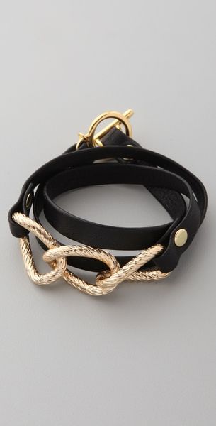 Gorjana Parker Leather Wrap Bracelet - Lyst