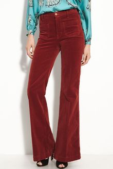 J Brand Ali High Rise Flare Leg Stretch Corduroy Pants - Lyst
