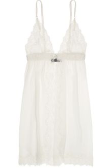 Jenny Packham Silk-chiffon and Lace Chemise - Lyst