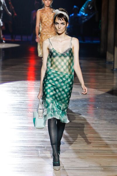 Marc Jacobs Spring 2012 Sheer Green Dress in Green - Lyst