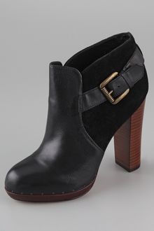 Sam Edelman Lou Side Buckle Platform Booties - Lyst