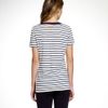Tory Burch De La Vega Tee in White - Lyst