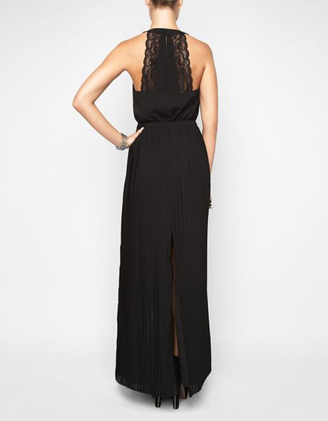Bcbgeneration Lace Back Maxi Dress in Black