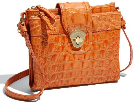 orange brahmin crossbody