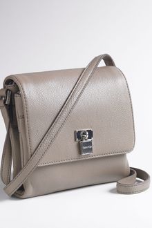 Calvin Klein Leather Crossbody Handbag - Lyst