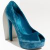 Dior Miss Velvet Platform Pump in Blue (bleu canard) - Lyst