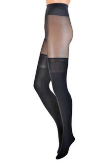 DKNY Illusion Garter Tights #ob337 - Lyst