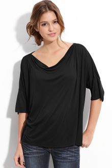 Frenchi® Drape Neck Boxy Tee (juniors) - Lyst