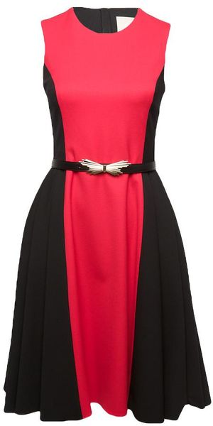  Belted Flounce Dress 
