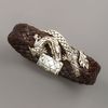 John Hardy Woven Leather Dragon Bracelet in Brown for Men - Lyst