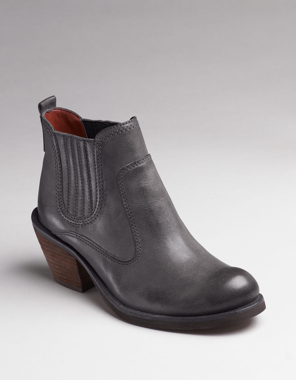 grey cowboy ankle boots