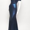 Peter Som Matte Sequin Gown in Blue (navy) - Lyst