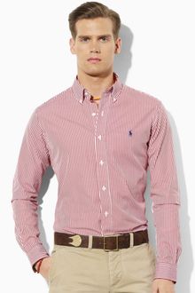 Polo Ralph Lauren Custom-fit Striped Sport Shirt - Lyst