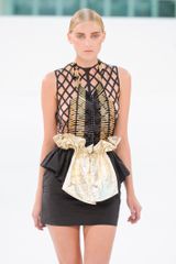 Sass And Bide Spring 2012 Black Cut-Away Top