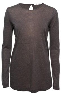 T By Alexander Wang Slit-back Long Sleeve T-shirt - Lyst