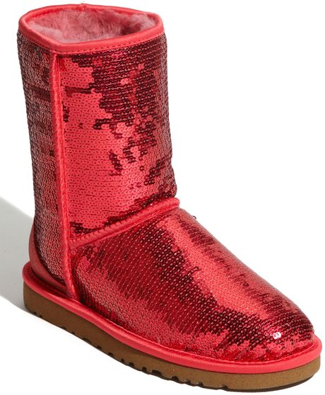 red female uggs