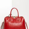 Valentino Rock Stud Leather Handbag in Red (rosso / platino) - Lyst