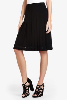 BCBGMAXAZRIA Bonita Pleated Chiffon Skirt - Lyst