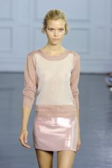 Richard Nicoll Spring 2012 Metallic Pink A-Line Mini Skirt