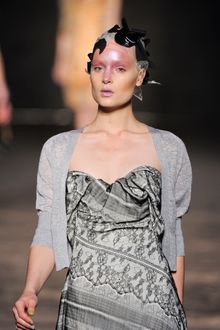 Vivienne Westwood Red Label Spring 2012 Gray Cropped Cardigan - Lyst
