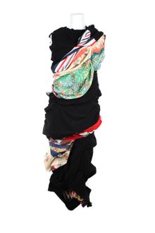 Comme Des Garçons Gathered and Draped Dress - Lyst