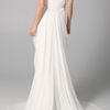 Marchesa Silk Crepe Gown with Embroidered Bodice in White - Lyst