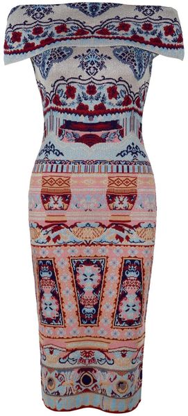 Mary Katrantzou Coromandel Strapless Flap Dress - Lyst