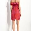 Milly Tiger Print Chiffon Dress in Red (geranium/ hydrangea) - Lyst