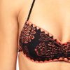 Insight Neon Embroidery Bandeau Bikini Set in Black (neonorangeandblac) - Lyst