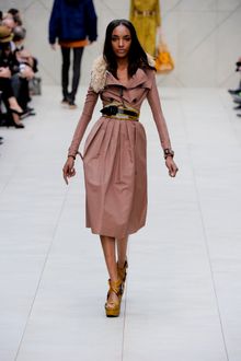 Burberry Prorsum Spring 2012 Raffia Wedge Sandals In Brown - Lyst