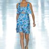 Christopher Kane Spring 2012 Blue Flower Print Mini Cocktail Dress  in Blue - Lyst