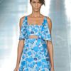 Christopher Kane Spring 2012 Blue Flower Print Mini Cocktail Dress  in Blue - Lyst