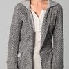 Nightcap Clothing Herringbone Hoodie Coat in Gray (black) - Lyst
