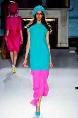 Roksanda Ilincic Spring 2012 Aqua Knitted Beanie 