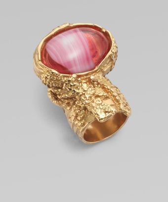 Yves Saint Laurent Arty Oval Ring - Lyst