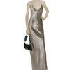 Alexander Wang Long Velvet Camisole Dress in Silver (oyster) - Lyst