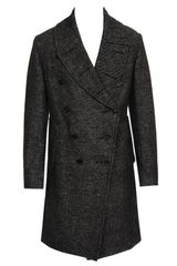 Ann Demeulemeester Linen-fleece Wool Coat