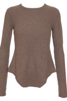 Carven Wool-cashmere Ribbed Sweater - Lyst